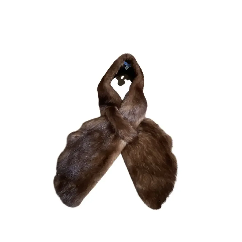Vintage Prairie New York Mink Fur Scarf / Collar